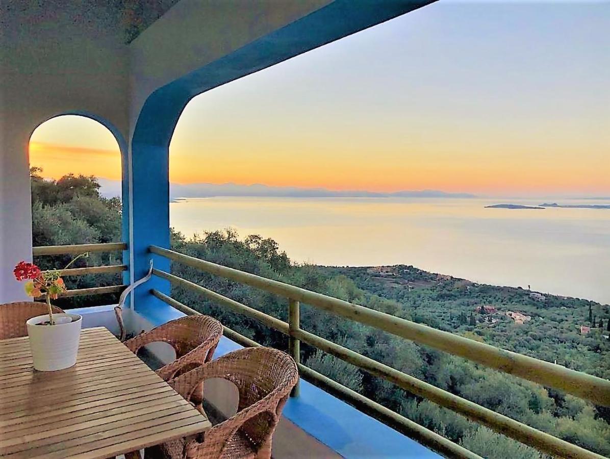 House Tanna Of Villa Intaba Spectacular Sea Views Corfiot Riviera Spartilas Corfu Island Greece Close To Ipsos Beach Spartylas Zewnętrze zdjęcie