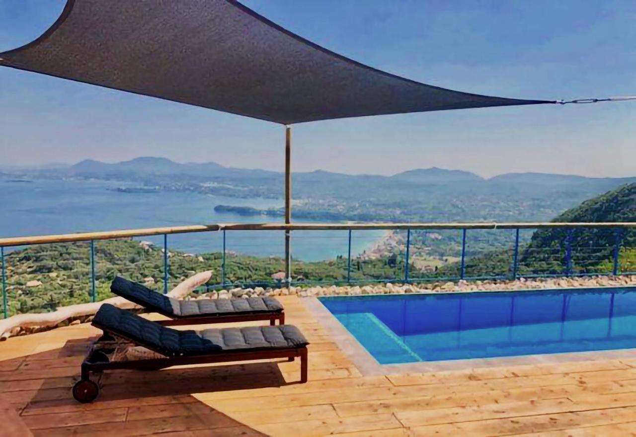 House Tanna Of Villa Intaba Spectacular Sea Views Corfiot Riviera Spartilas Corfu Island Greece Close To Ipsos Beach Spartylas Zewnętrze zdjęcie