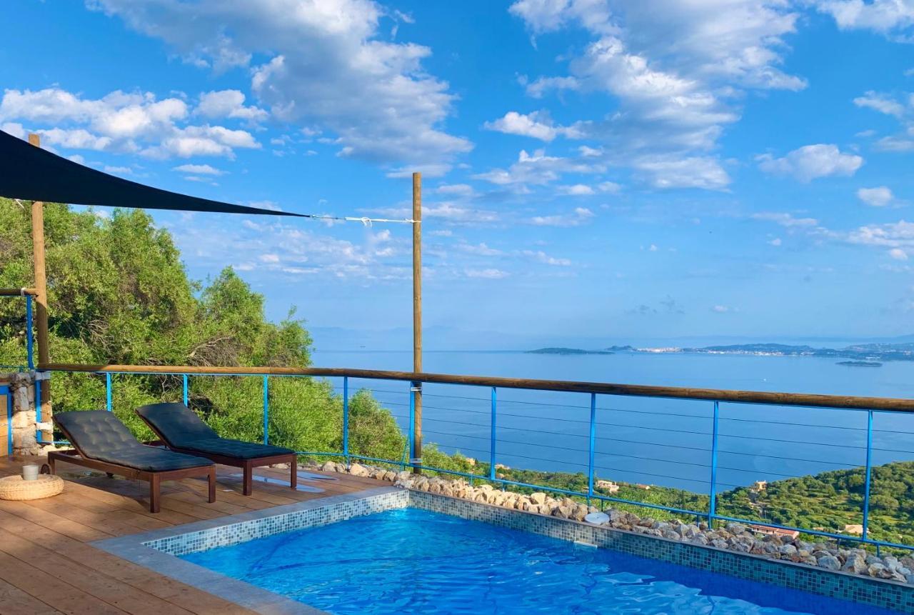 House Tanna Of Villa Intaba Spectacular Sea Views Corfiot Riviera Spartilas Corfu Island Greece Close To Ipsos Beach Spartylas Zewnętrze zdjęcie
